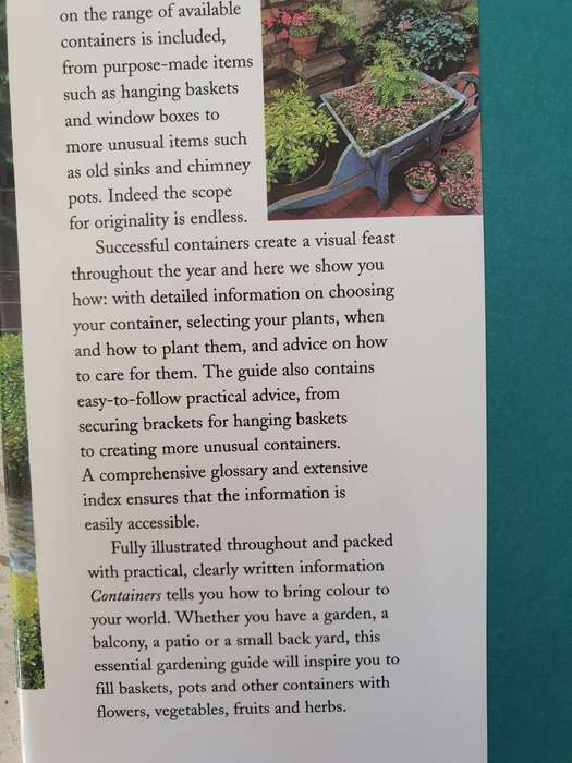 Containers  - Guide to Growing and Displaying Plants in Pots, Window Boxes: David Squire