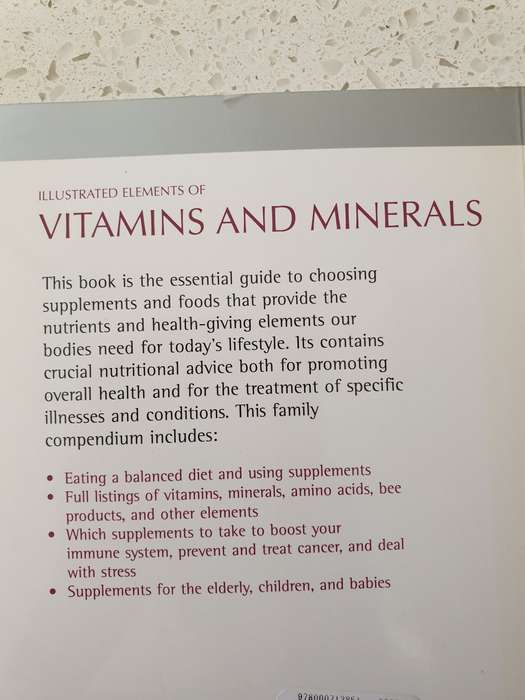 Illustrated Elements of Vitamins and Minerals - Karen Sullivan (Paperback)