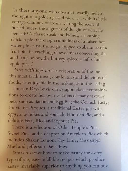 Tarts with Tops on How to Make the Perfect Pie: Tamasin Day-Lewis (Hardcover)