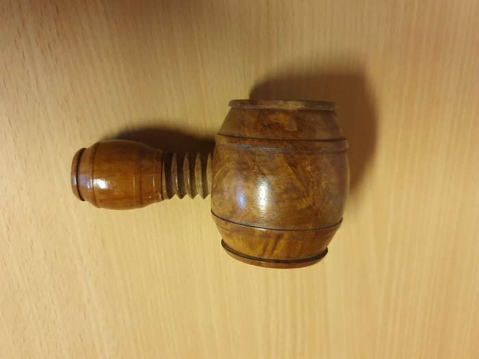 Vintage Wooden Screw Style Nutcracker