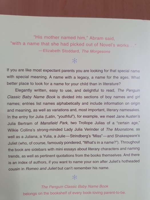 The Penguin Classic Baby Name Book: Carol McD. Wallace (Paperback)