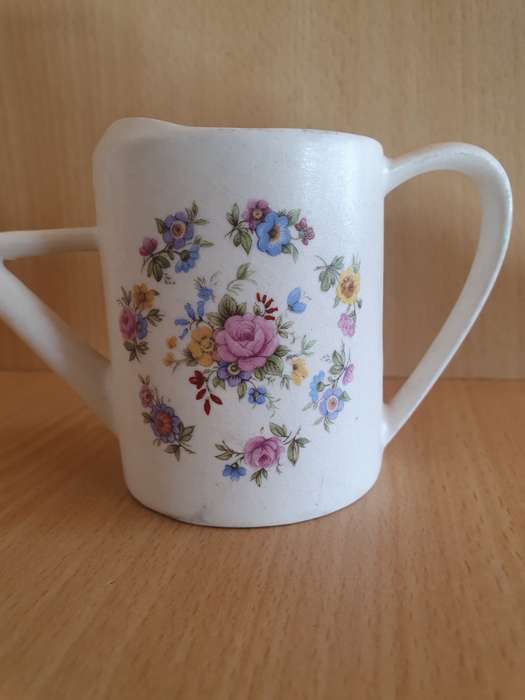 Small Ornamental Floral Ceramic Watering Jug (15cm x 8cm)