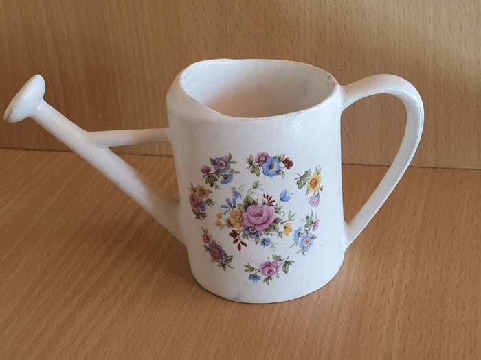 Small Ornamental Floral Ceramic Watering Jug (15cm x 8cm)