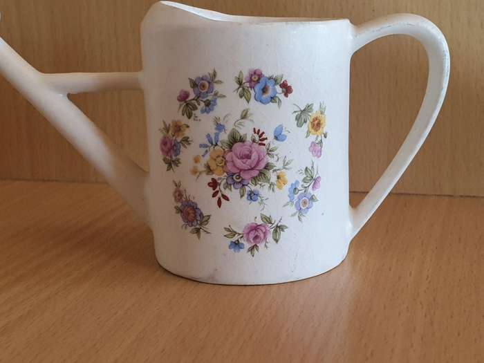 Small Ornamental Floral Ceramic Watering Jug (15cm x 8cm)
