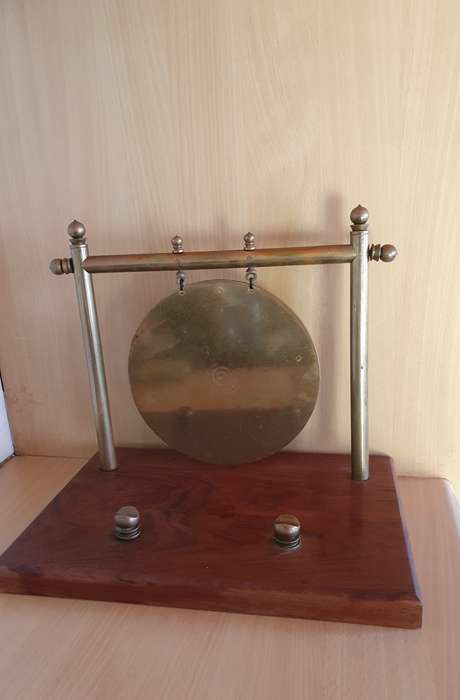 Vintage Brass & Wooden Gong