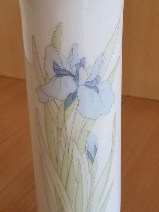Floral Ceramic Vase - height 16cm width 5cm