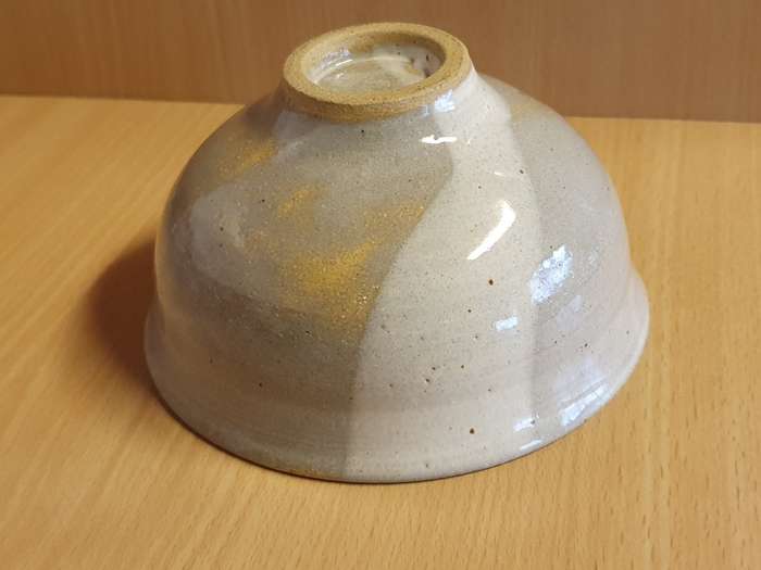 Round Stoneware Bowl - width 14cm height 8cm