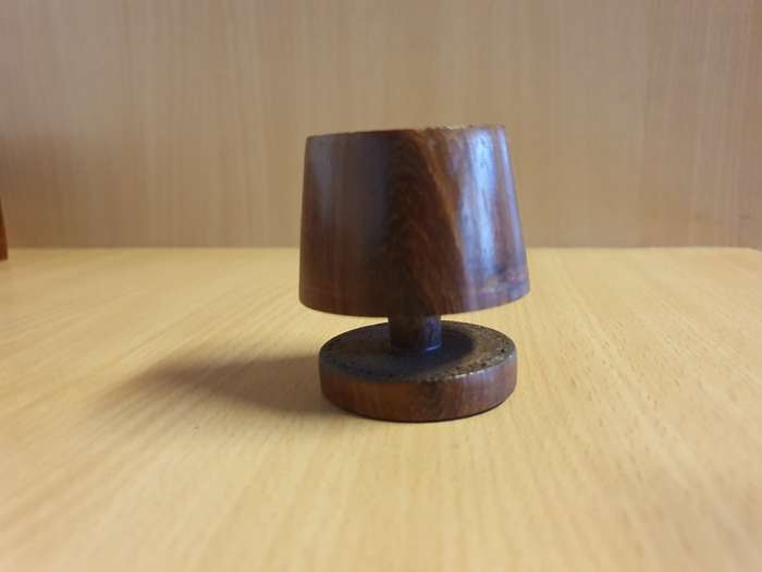 Set of 6 Wooden Mid Century Egg Cups