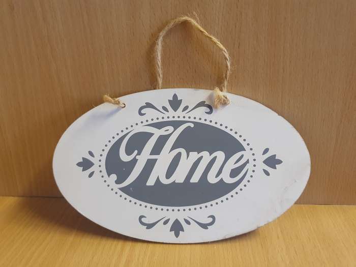 Wall Sign - Home (20cm x 12cm)