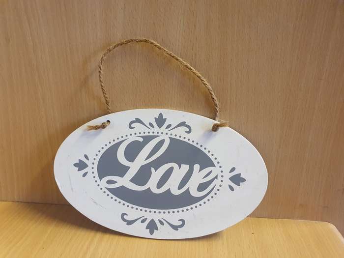 Wall Sign - Love (20cm x 12cm)
