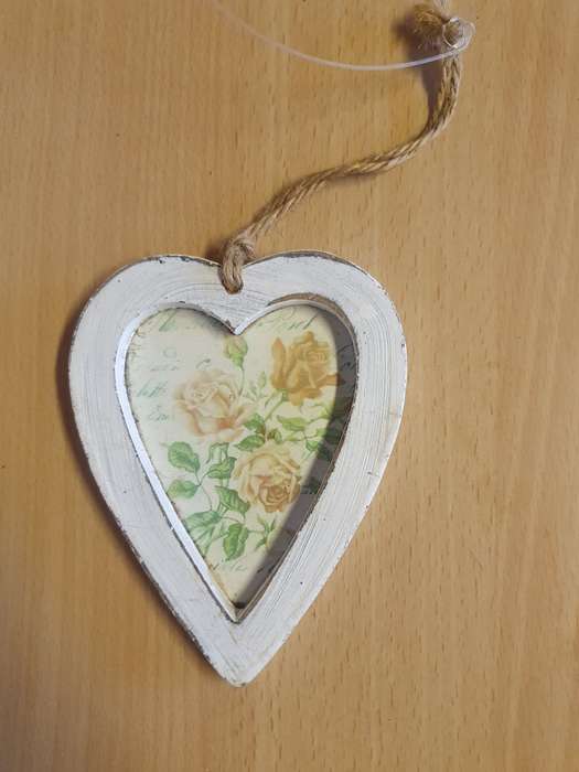 Small Heart Shaped Wall Hanging - 12cm x 10cm