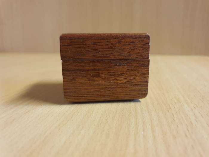 Wooden Trinket Box - 5cm x 5cm height 4cm