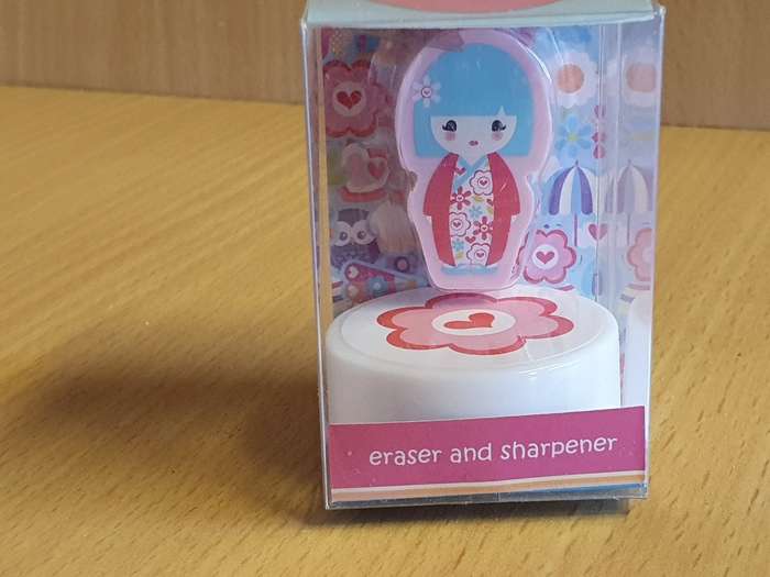 Kimmi Doll Eraser and Sharpener