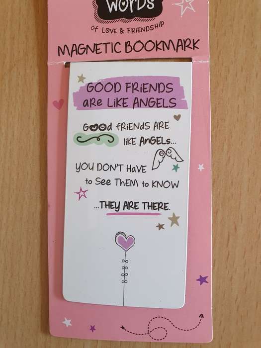Magnetic Bookmark - Good Friends are Like Angels (New condition)