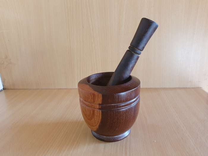 Wooden Pestle & Mortar