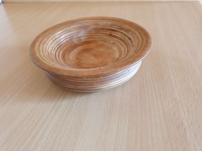 Small Round Wooden Bowl - width 15cm height 4cm
