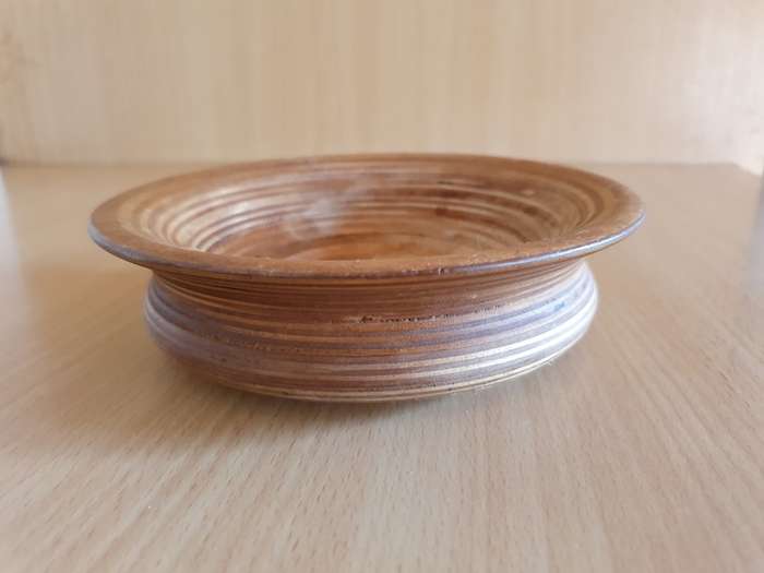 Small Round Wooden Bowl - width 15cm height 4cm