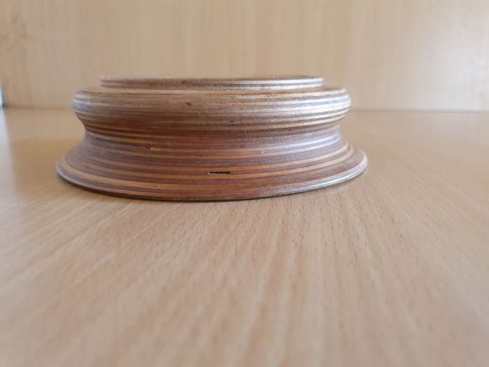 Small Round Wooden Bowl - width 15cm height 4cm