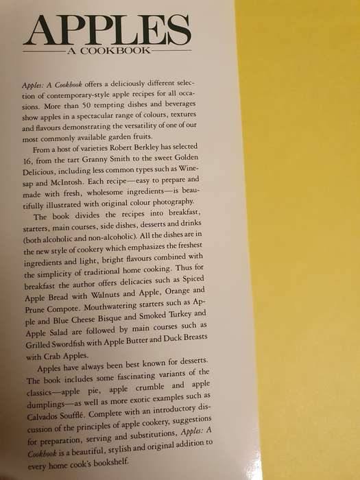 Apples - A Cookbook : Robert Berkley (Hardcover)