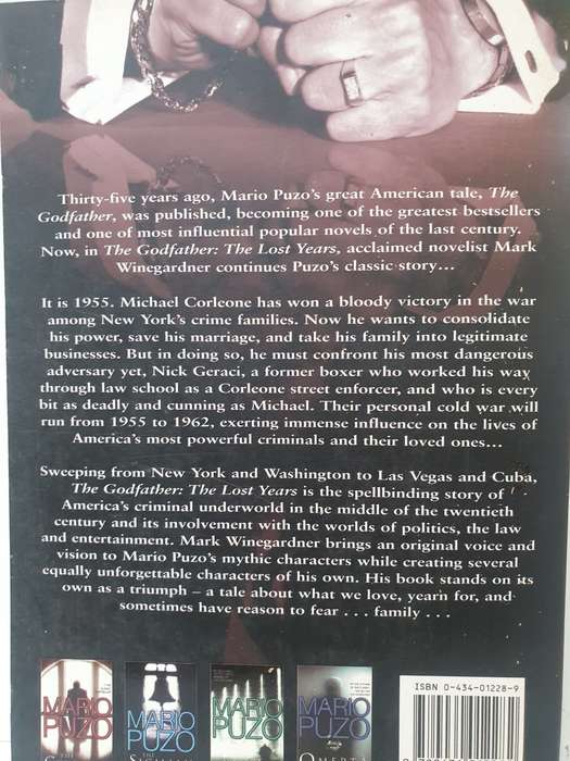 Mario Puzo`s The Godfather - The Lost Years : Mark Winegardner  (Paperback)