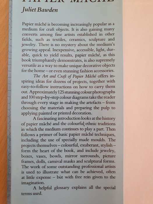 The Art and Craft of Papier Mache (Hardcover)
