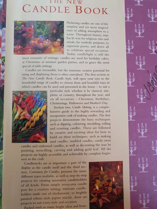 The New Candle Book - Ideas for Displaying, Using & Making Candles: Gloria Nicol (Hardcover)
