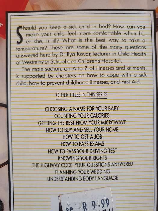 Hamlyn Help Yourself Guide - Coping with Children`s Ailments: Dr Ilyar Kovar  (Paperback)