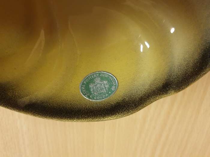 Gouda Royal Pottery Plate (Holland) - width 17cm