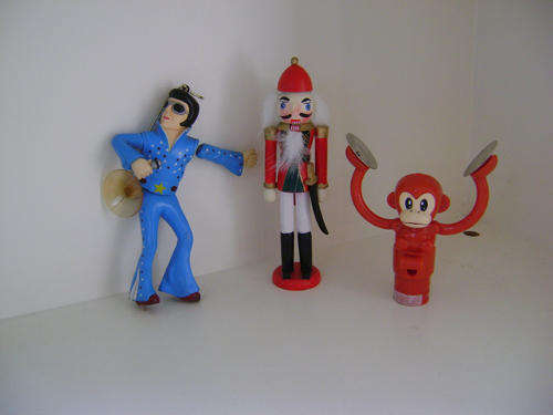 Elvis, Nutcracker and cymbal monkey