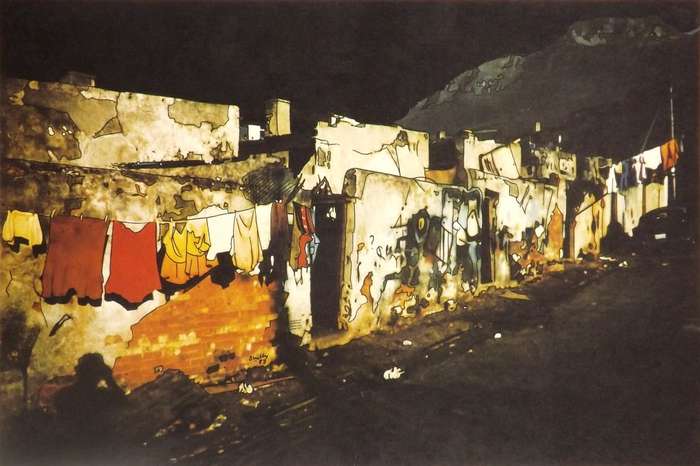 LARRY SCULLY. DISTRIC SIX. A3. Litho. Limited edition. Signed.