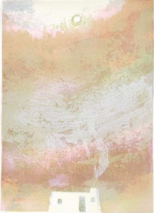 WENDY MALAN. KAROOHUISIE. A3. Hand printed silkscreen. Limited Edition. Signed.
