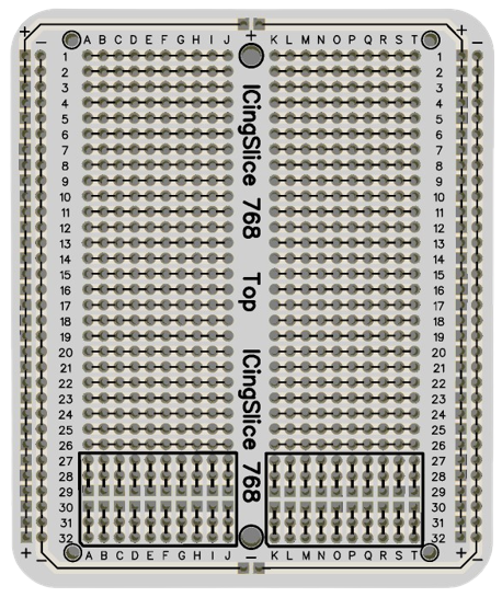 ICingSlice (not breadboard) - White