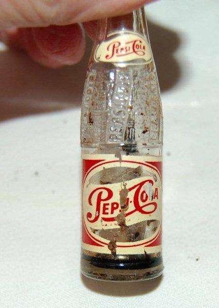Vintage Case of 12 Miniature Coca-Cola Bottles & 12 Pepsi Bottles - See description for all details