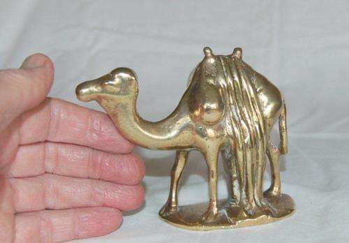 Heavy Solid Brass Camel - Weight 800 grams - Height 95mm
