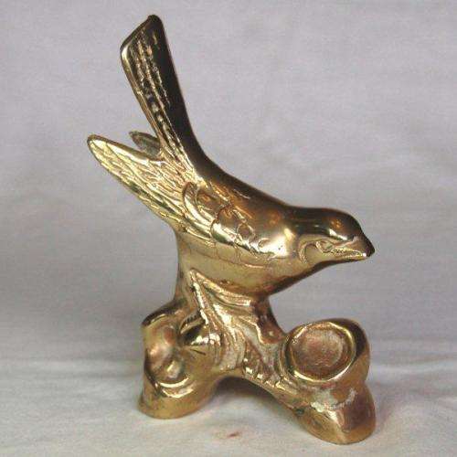 Brass Bird on a Branch - Height 130mm