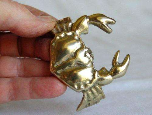 2 Quality Brass Crabs - As per pictures - Width 95mm