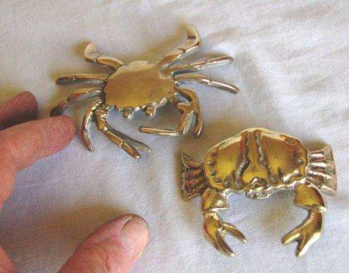 2 Quality Brass Crabs - As per pictures - Width 95mm