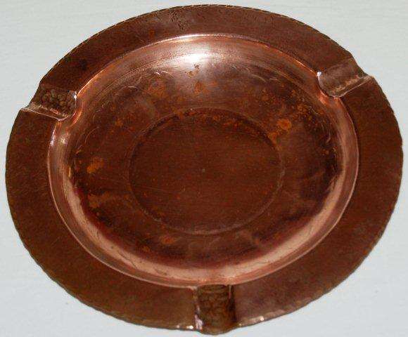 De Klerk Original Hand Beaten Copper Ashtray - Diameter 210mm