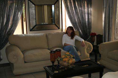 The 3 Seater Couch can Comfortably sit 4 people