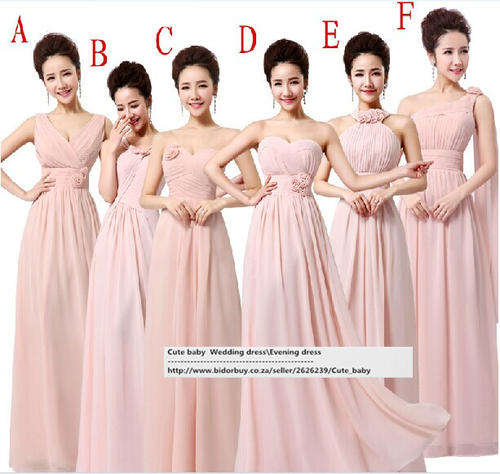 Long Lace up Bridesmaid Prom Party Ball Evening Dresses 6styles