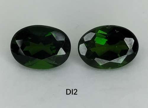 1.79ct PAIR SIBERIAN CHROME GREEN DIOPSIDE