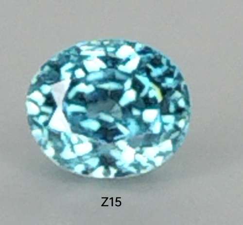1.629ct 100% AAA REAL *RARE* Natural ZIRCON - RICH SEAFOAM BLUE