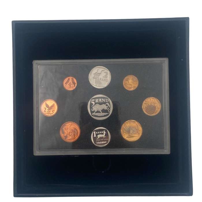 1995 South Africa Fish Eagle Proof Coin Set in original mint box **Mintage ONLY 5816**