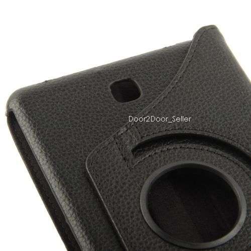 Samsung 7" TAB 4, T230 Leather Case Swivel Rotating Cover Colour