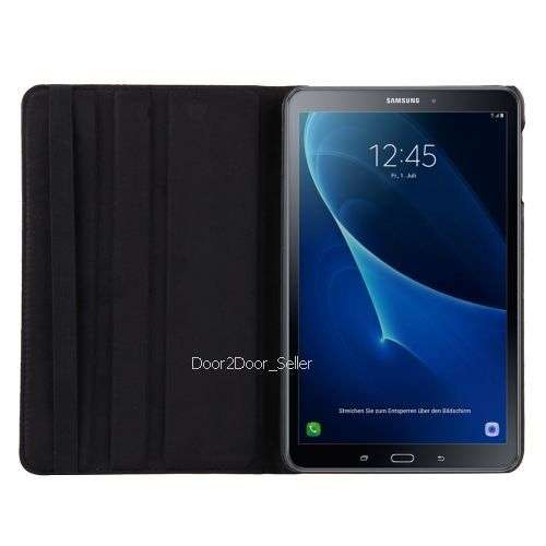 Samsung 2016 TAB A6 10.1" Case P580/585 Leather Swivel Rotating Cover