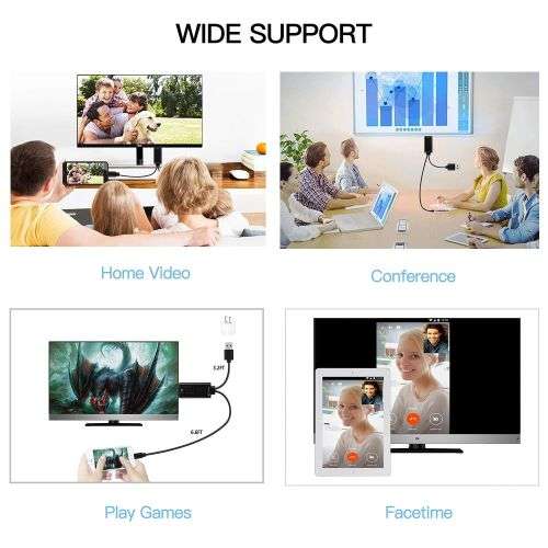 Samsung Phone mirror to HDMI TV - 2M Type C to HDTV Cable 4K