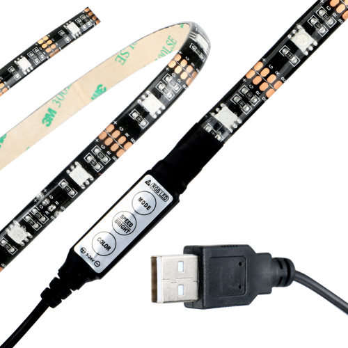 High Efficiency USB LED Strip 5V Bias Lighting for HDTV Backlighting RGB - Local Stock- Free Shippin