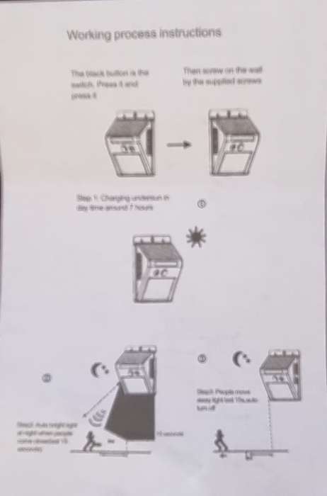 25 LED SOLAR POWERED, MOTION ACTIVATED WALL MOUNTED LIGHTS