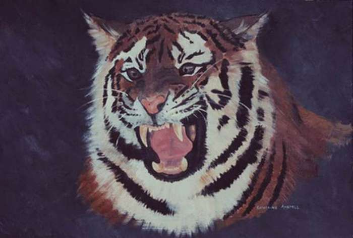 *TIGER!  - BEAUTIFUL CANVAS PRINT OF ORIGINAL WORK*
