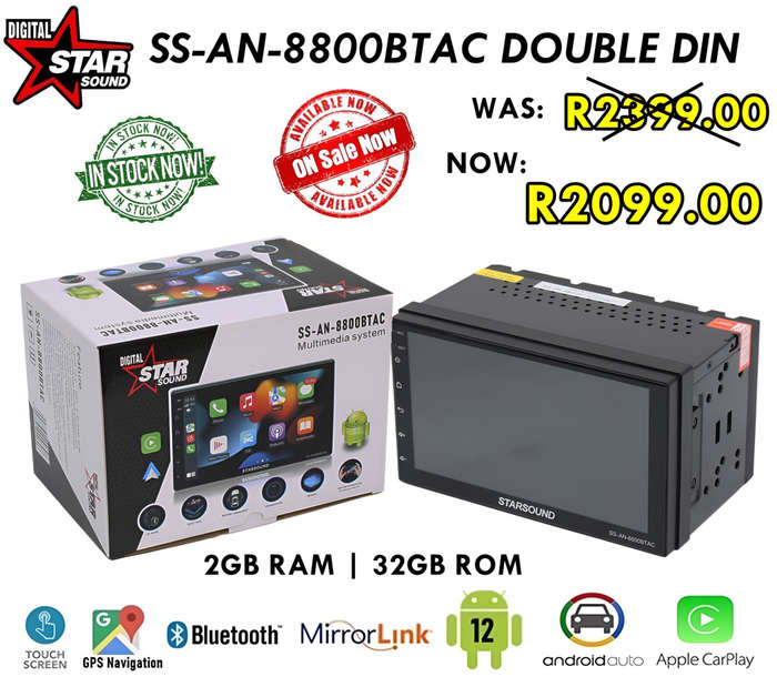 Starsound SS-AN-8800BTAC: Double Din